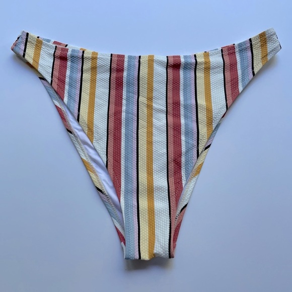 MINKPINK Paradise Striped Bikini Bottom Size Large - Picture 2 of 6